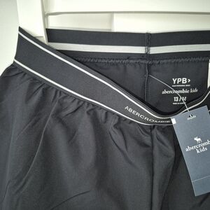 Abercrombie Kids Black Athletic Shorts